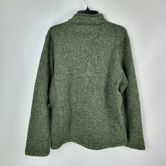 Woolrich Fleece 1/4 Zip Pullover Mens Jacket Sz Large - Picture 3 of 10